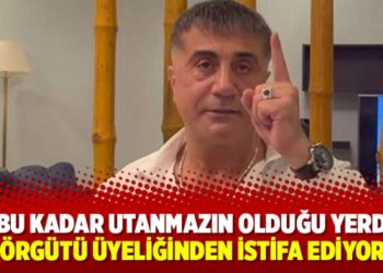 "Bu kadar utanmazın olduğu yerde su&ccedil; &ouml;rg&uuml;t&uuml; &uuml;yeliğinden istifa ediyorum"