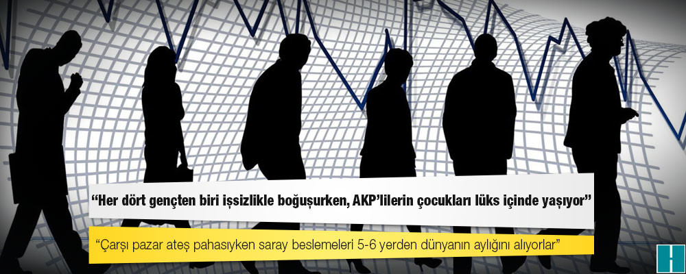 CHP: Her dört gençten biri işsizlikle boğuşurken, AKP’lilerin çocukları lüks içinde yaşıyor