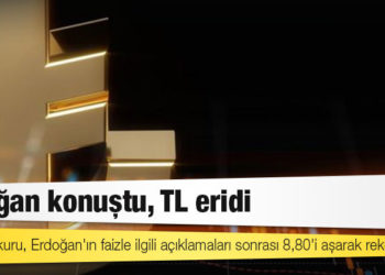 Dolar/TL kuru, Erdoğan'ın faizle ilgili açıklamaları sonrası 8,80'i aşarak rekor kırdı