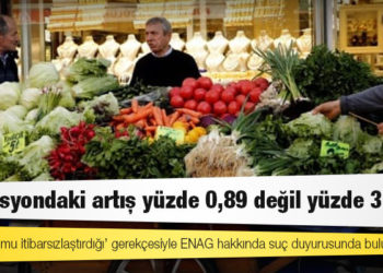 ENAG: Enflasyondaki artış yüzde 0,89 değil yüzde 3,94