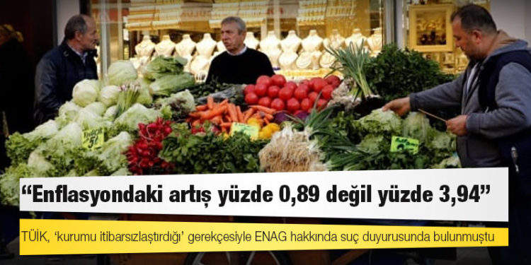 ENAG: Enflasyondaki artış yüzde 0,89 değil yüzde 3,94