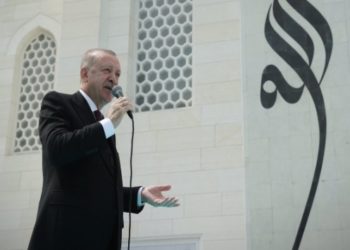 Erdoğan cami açılışında seçim konuşması yaptı