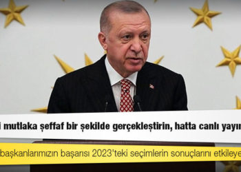 Erdoğan'dan AKP'li belediye başkanlarına: İhaleleri mutlaka şeffaf bir şekilde gerçekleştirin, hatta canlı yayınlayın