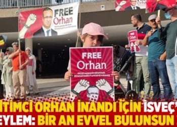 Eğitimci Orhan İnandı i&ccedil;in İsve&ccedil;'te eylem: Bir an evvel bulunsun!