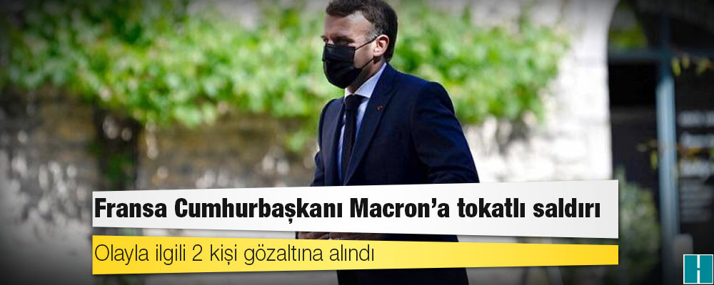 Fransa Cumhurbaşkanı Macron'a tokatlı saldırı: 2 kişi gözaltında