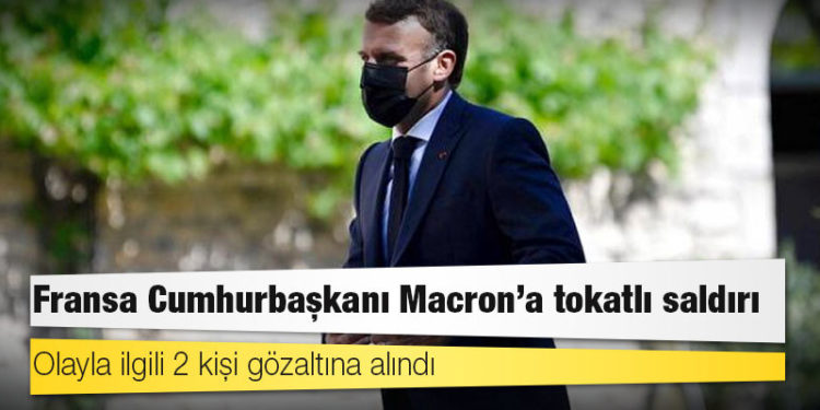 Fransa Cumhurbaşkanı Macron'a tokatlı saldırı: 2 kişi gözaltında