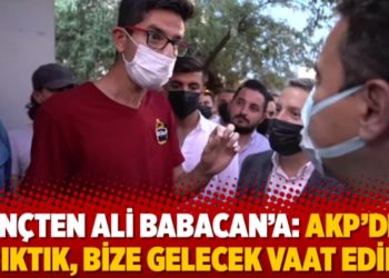 Gen&ccedil;ten Ali Babacan&rsquo;a: AKP&rsquo;den bıktık, bize gelecek vaat edin