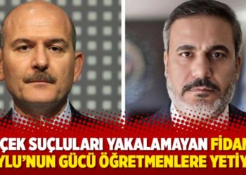 Ger&ccedil;ek su&ccedil;luları yakalamayan Hakan Fidan ve S&uuml;leyman Soylu&rsquo;nun g&uuml;c&uuml; &ouml;ğretmenlere yetiyor