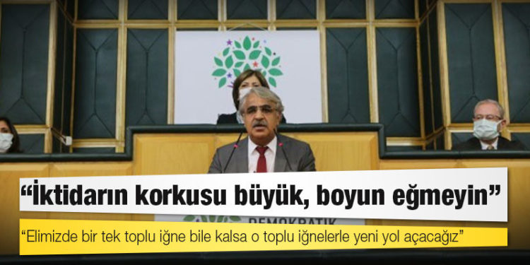 HDP Eş Başkanı Sancar: Bize saldırıyorlar, çünkü HDP iktidarın kimyasını bozmuştur