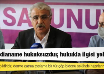 HDP Eş Genel Başkanı Sancar: İddianame hukuki değil, çöptür