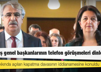HDP'li Tiryaki: Eş genel başkanların diğer parti genel başkanlarıyla yaptığı telefon görüşmeleri dinlenmiş