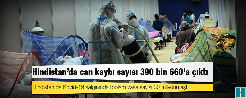 Hindistan'da Kovid-19 nedeniyle ölenlerin sayısı 390 bin 660'a yükseldi