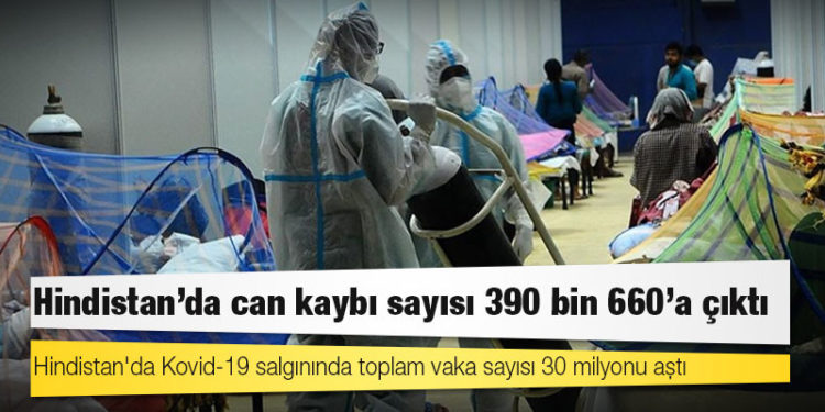 Hindistan'da Kovid-19 nedeniyle ölenlerin sayısı 390 bin 660'a yükseldi