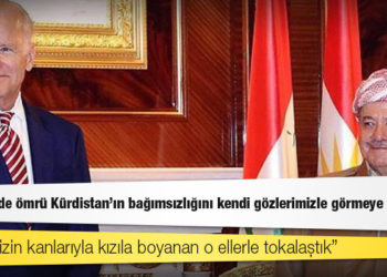 Joe Biden'dan Mesud Barzani'ye: İkimizin de ömrü Kürdistan'ın bağımsızlığını kendi gözlerimizle görmeye yetecek