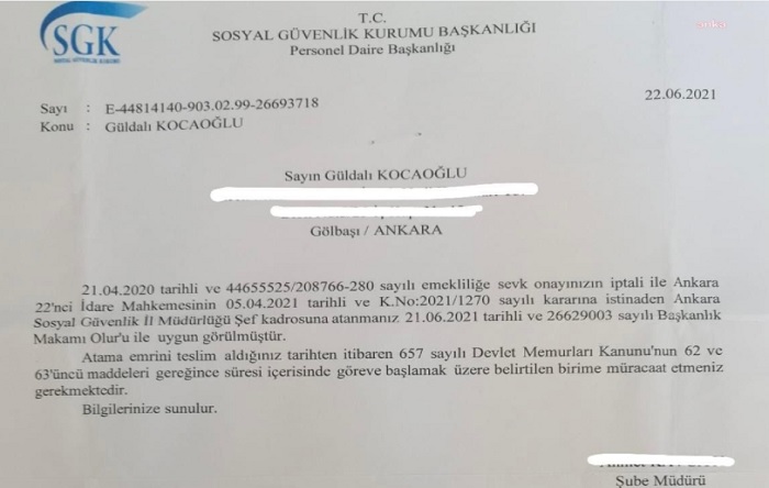 KHK ile ihraçta emsal karar: Görevine başladı