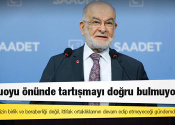 Karamollaoğlu: Memleketimizin birlik ve beraberliği değil, ittifak ortaklıklarının devam edip etmeyeceği gündemde tutuluyor