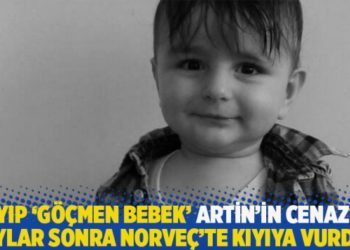 Kayıp 'g&ouml;&ccedil;men bebek' Artin'in cenazesi aylar sonra Norve&ccedil;'te kıyıya vurdu