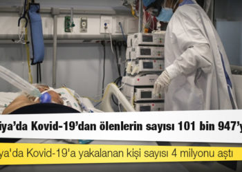 Kolombiya'da Kovid-19 nedeniyle ölenlerin sayısı 101 bin 947'ye yükseldi