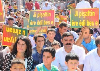 Kürtçe mitingin ilk adresi Cizre