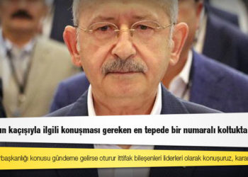 Kılıçdaroğlu: Korkmaz’ın kaçışıyla ilgili konuşması gereken en tepede bir numaralı koltukta oturuyor