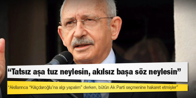 Kılıçdaroğlu'ndan A Haber'e: Akıllarınca “Kılıçdaroğlu’na algı yapalım” derken, bütün Ak Parti seçmenine hakaret etmişler