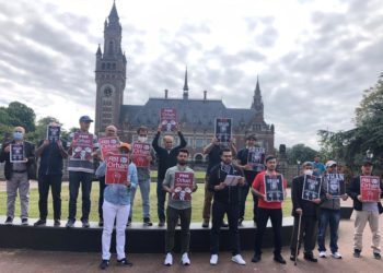 Lahey Adalet Divanı önünden ‘Orhan İnandı’ eylemi: Kaşıkçı vakası yaşanmadan harekete geçin