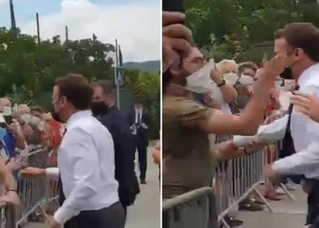 Macron'dan 'tokat' tepkisi: Eylemler şiddet içerirse demokrasi tehdit olur