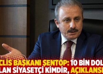 Meclis Başkanı Şentop: 10 bin dolar alan siyasetçi kimdir, açıklansın