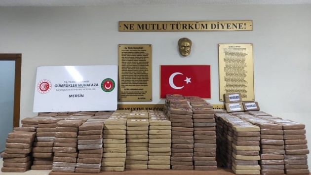 Mersin Limanı’nda 463 kilo kokain yakalandı