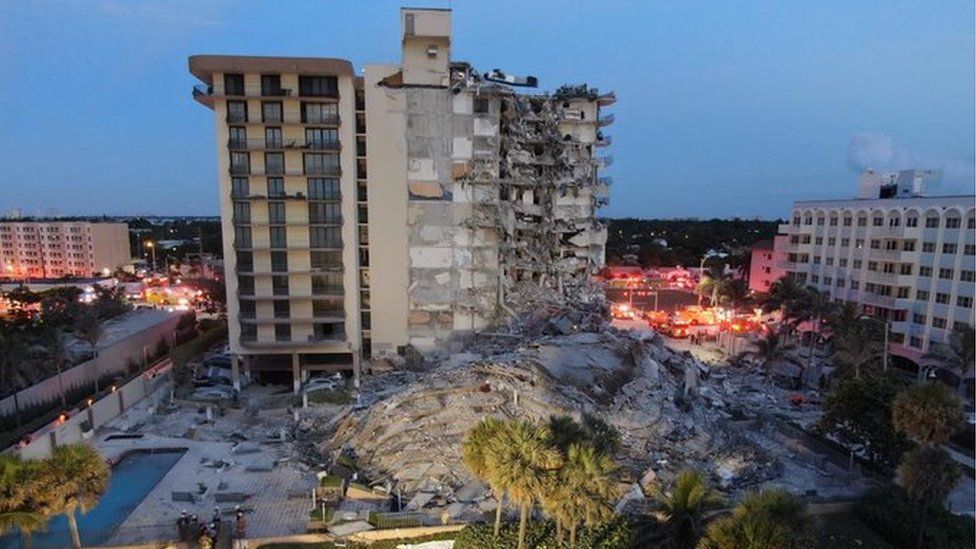 Miami'de çöken 12 katlı binanın ardından 159 kişiden haber alınamıyor