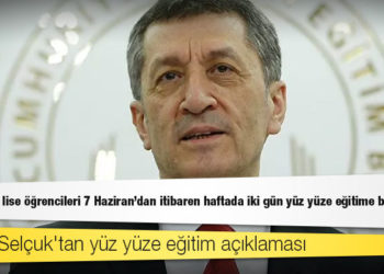 Milli Eğitim Bakanı: Ortaokul ve lise öğrencileri 7 Haziran'dan itibaren haftada iki gün yüz yüze eğitime başlıyor