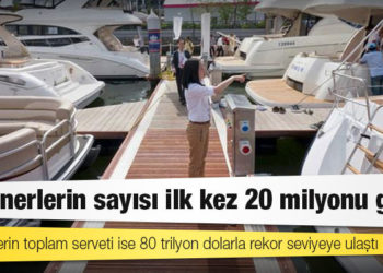 Milyonerlerin sayısı ilk kez 20 milyonu geçti