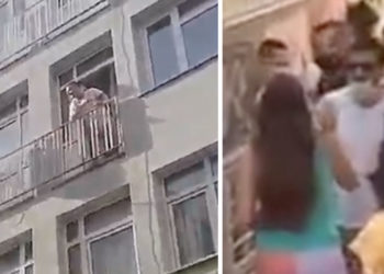 Onur Yürüyüşü'nde polisin attığı ses bombasına "Çocuk uyuyor" diye tepki gösteren vatandaş, evinden gözaltına alındı!