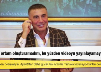 Peker: Güvenli ortam oluşturamadım, bu yüzden videoyu yayınlayamayacağım