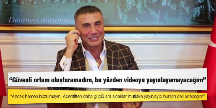 Peker: Güvenli ortam oluşturamadım, bu yüzden videoyu yayınlayamayacağım