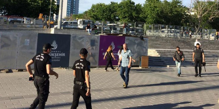 Polis ablukası altında Gezi yıldönümü