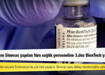 Prof. Dr. Derya Unutmaz: Acilen daha önce Sinovac yapılan tüm sağlık personeline 3.doz BionTech yapılmalı!