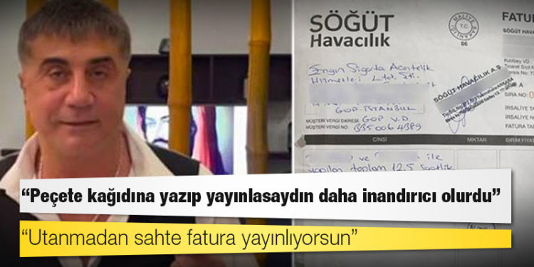 Sedat Peker: Süslü Sülü, Sezgin Baran Korkmaz’ın akrabalarıyla görüştüm, utanmadan sahte fatura yayınlıyorsun