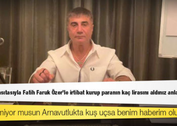 Sedat Peker'den Bakan Soylu'ya: Yeğenin vasıtasıyla Fatih Faruk Özer'le irtibat kurup paranın kaç lirasını aldınız anlatacağım