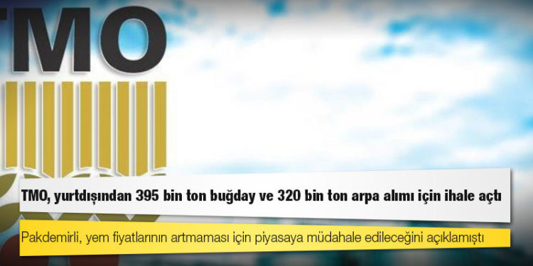 TMO, yurtdışından 395 bin ton buğday ve 320 bin ton arpa alımı için ihale açtı