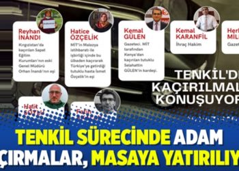 Tenkil s&uuml;recinde adam ka&ccedil;ırmalar, masaya yatırılıyor