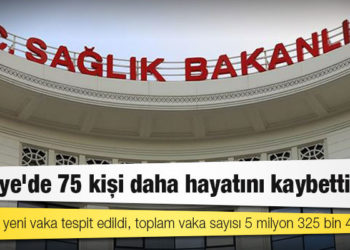 Türkiye'de koronavirüs nedeniyle 75 kişi daha hayatını kaybetti: 6 bin 76 yeni vaka tespit edildi, toplam vaka sayısı 5 milyon 325 bin 435 oldu