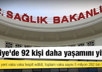 Türkiye'de koronavirüs nedeniyle 92 kişi daha yaşamını yitirdi: 6 bin 126 yeni vaka vaka tespit edildi, toplam vaka sayısı 5 milyon 282 bin 594 oldu 