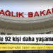 Türkiye'de koronavirüs nedeniyle 92 kişi daha yaşamını yitirdi: 6 bin 126 yeni vaka vaka tespit edildi, toplam vaka sayısı 5 milyon 282 bin 594 oldu