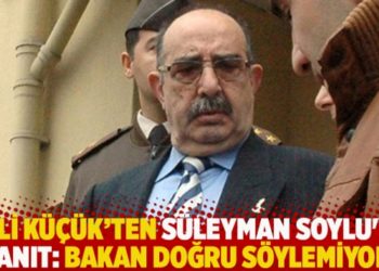 Veli K&uuml;&ccedil;&uuml;k'ten S&uuml;leyman Soylu'ya yanıt: Bakan doğru s&ouml;ylemiyor