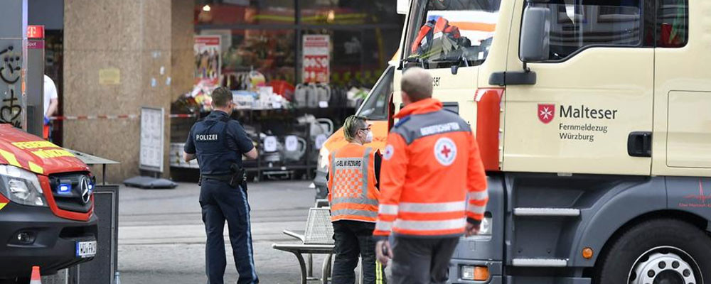 Würzburg'da bıçaklı saldırının ardından kent yasta