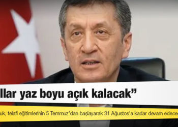 Ziya Selçuk: Okullar yaz boyu açık kalacak
