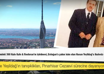 Çamlıca Kulesi’ndeki 360 Kule Kafe & Restoran'ın işletmesi, Erdoğan’a yakın isim olan Hasan Yeşildağ'a ihalesiz olarak verildi