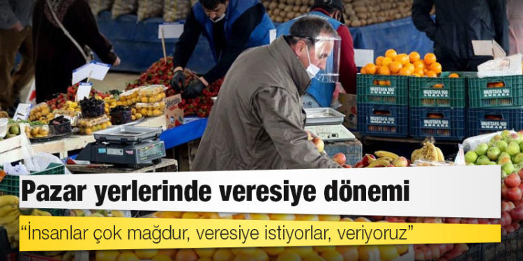 Çöküş tablosu: Pazar yerlerinde veresiye dönemi başladı