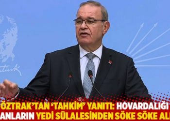&Ouml;ztrak'tan 'tahkim' yanıtı: Hovardalığı yapanların yedi g&ouml;bek s&uuml;lalesinden s&ouml;ke s&ouml;ke alırız